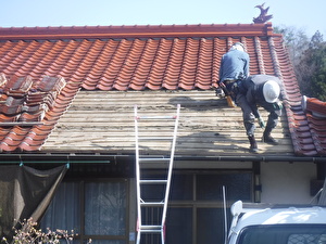屋根の葺替工事 画像