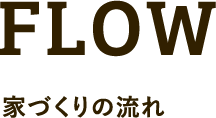 FLOW 家づくりの流れ